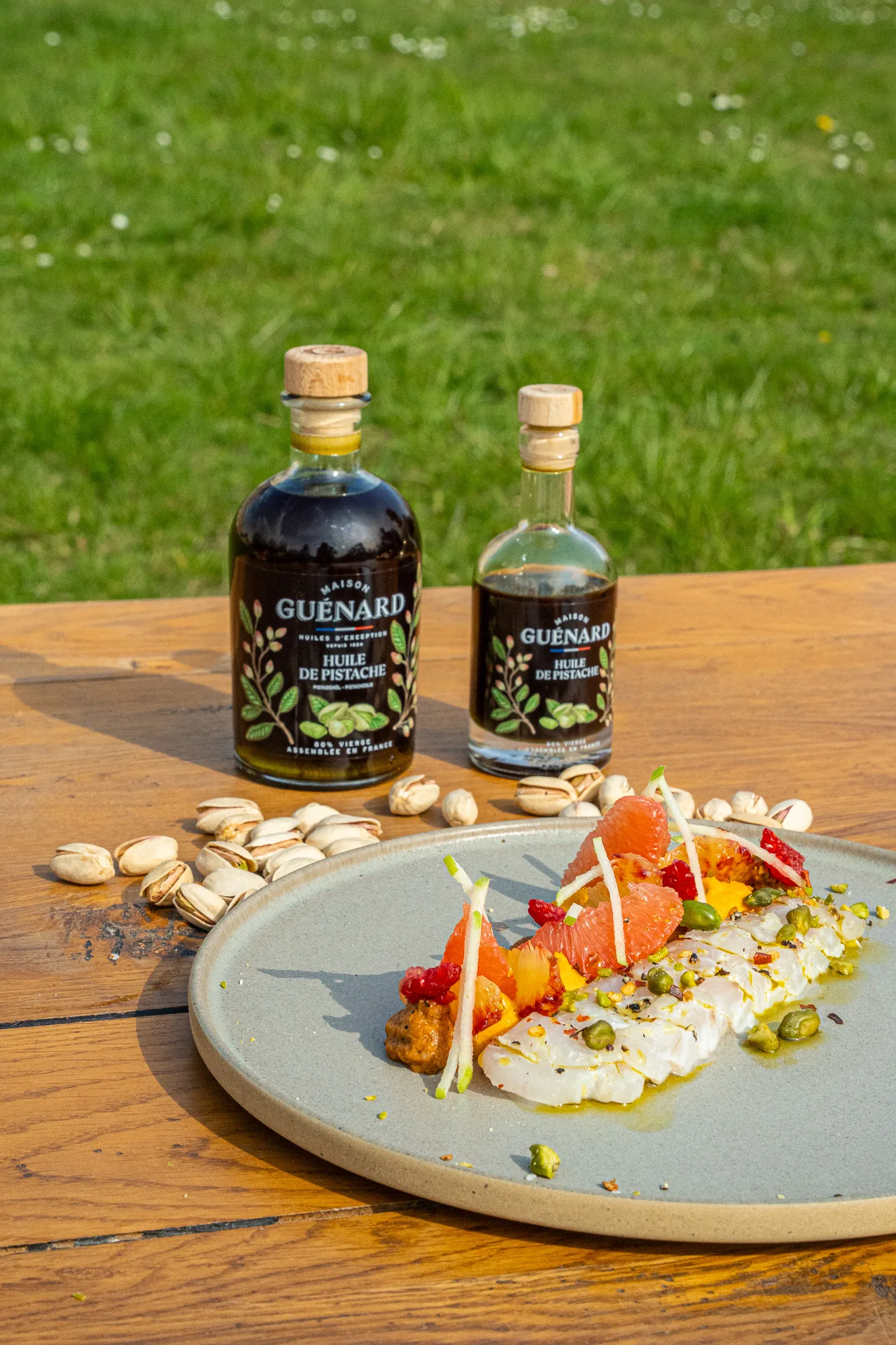 un plat réalisé par Valentin avec les huiles de la Maison Guénard